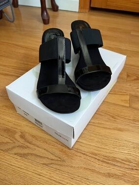 Style & Co Vernblack T-Strap Wedge Heels